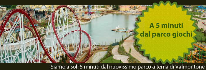 a 5 minuti dal parco giochi valmontone